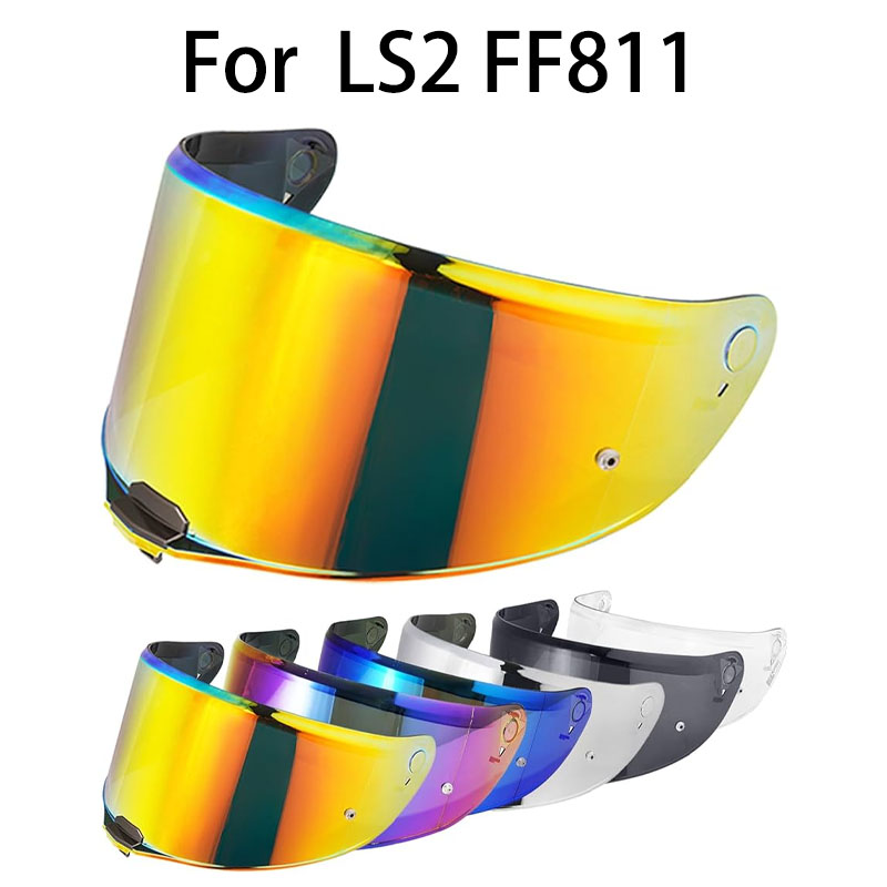 Helmet Full Face - สำหรับ LS2 FF811 ชิลด์หน้ากากหมวกกันน็อคแบบเต็มใบ ชิลด์สีดำเงิน ของแท้