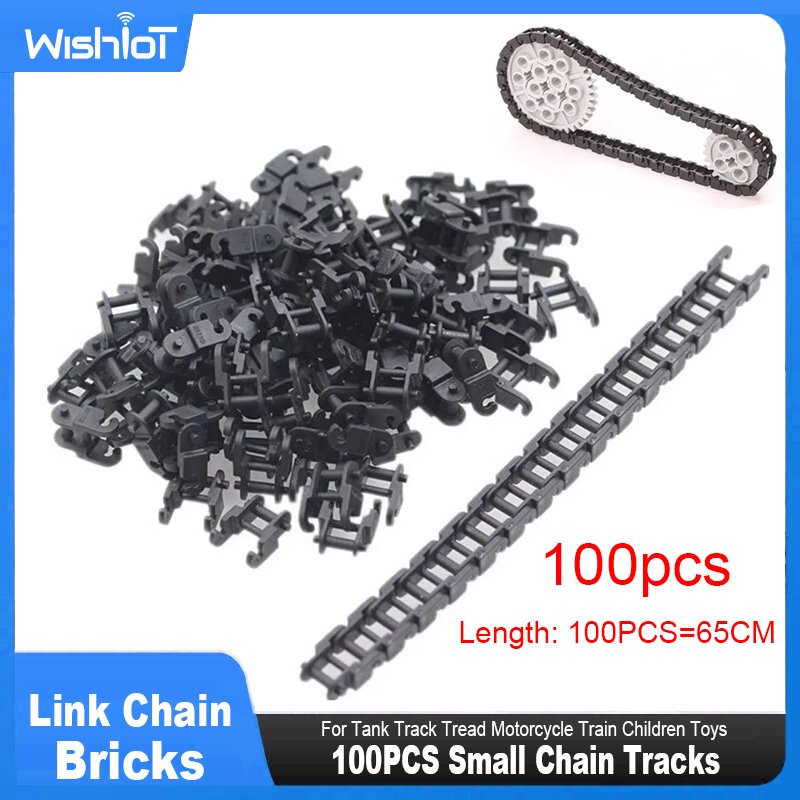 Motorcycle Gear Brand - 100PCSการวิเคราะห์ชิ้นส่วนLink Chainอิฐ3711 14696สําหรับMOC Building Blocksเกียร์ถังTrack Treadรถจักรยานยนต์รถไฟของเล่นเด็ก