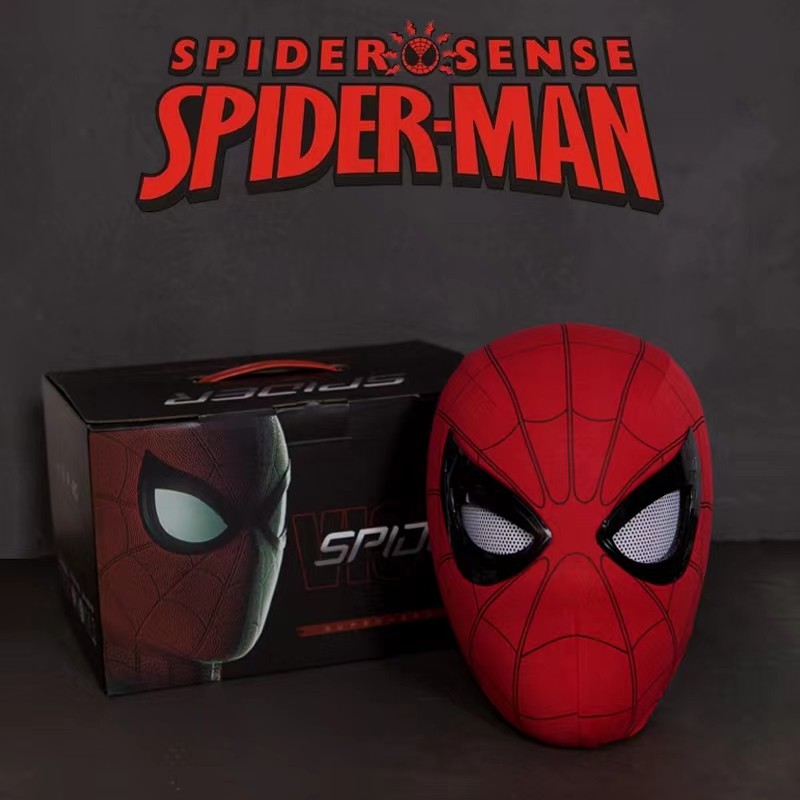 Helmet Full Face - หน้ากากซูเปอร์ฮีโร่/หมวกกันน็อคสไปเดอร์แมน, คอสเพลย์ตัวละครอนิเมะ, หน้ากากเต็มหน้า, ป้องกันแสงแดดทุกฤดูกาล, ของขวัญสำหรับงานปาร์ตี้