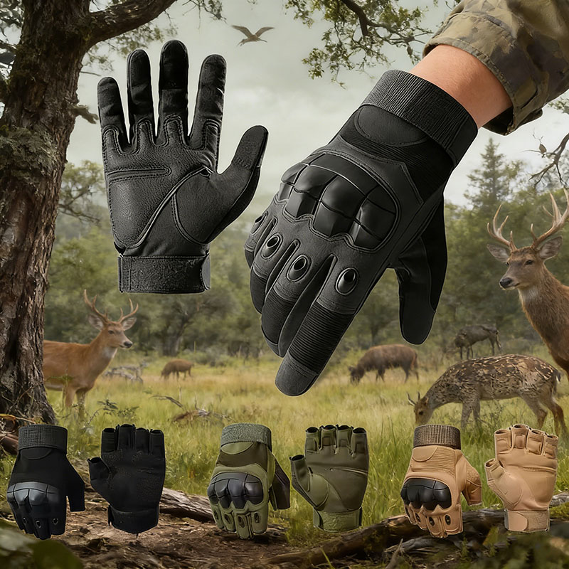 Motorcycle Gear Cycle - ถุงมือสำหรับขี่มอเตอร์ไซค์ แคมป์ปิ้ง ปั่นจักรยาน เดินป่า ปีนหน้าผา อุปกรณ์ทางยุทธวิธี