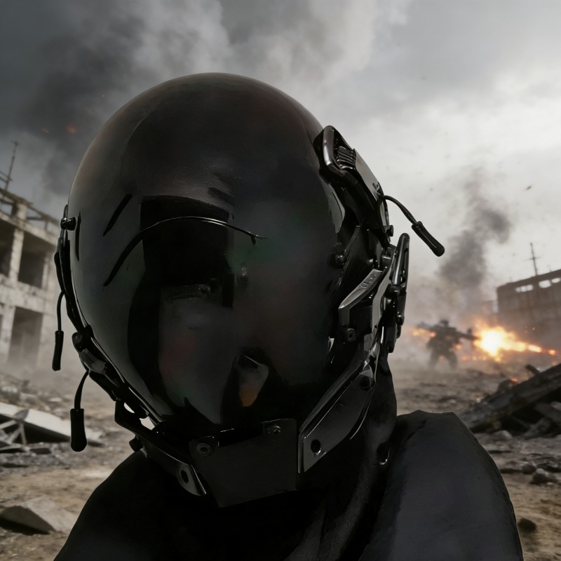 หน้ากากหมวกกันน็อคสไตล์ไซเบอร์ - Helmet Full Face บทวิจารณ์และราคา