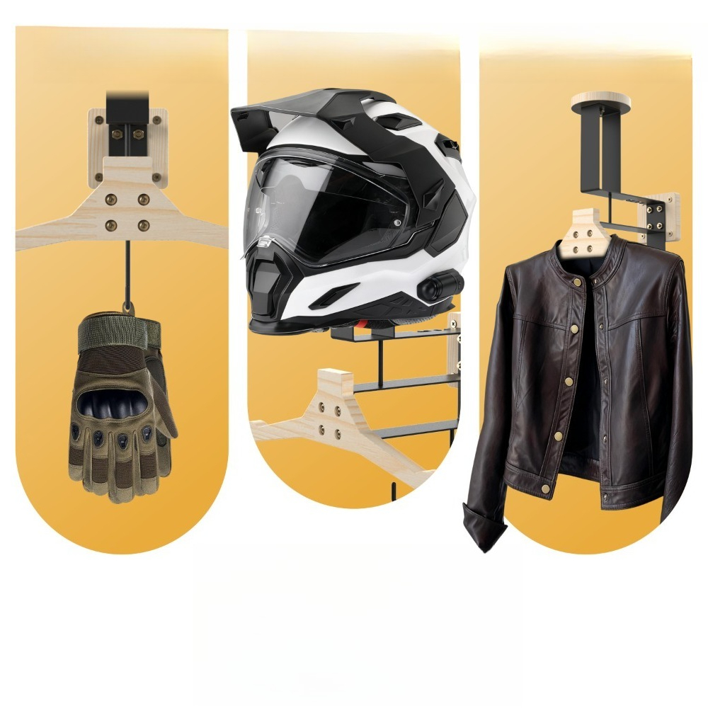 ที่แขวนติดผนังสำหรับอุปกรณ์ยุท - Motorcycle Gear Hanger บทวิจารณ์และราคา