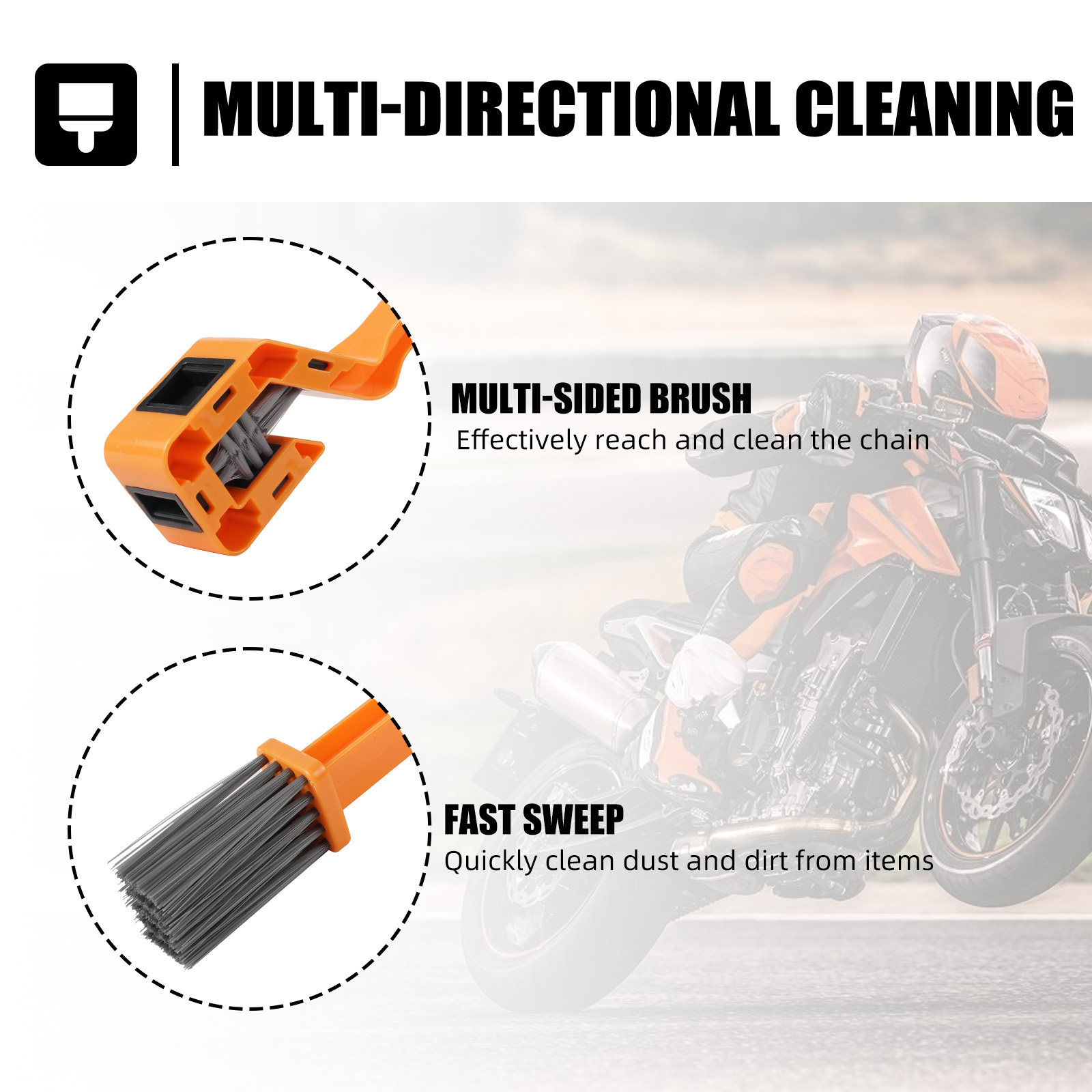 แปรงทำความสะอาดโซ่รถมอเตอร์ไซค - Motorcycle Gear Brand บทวิจารณ์และราคา