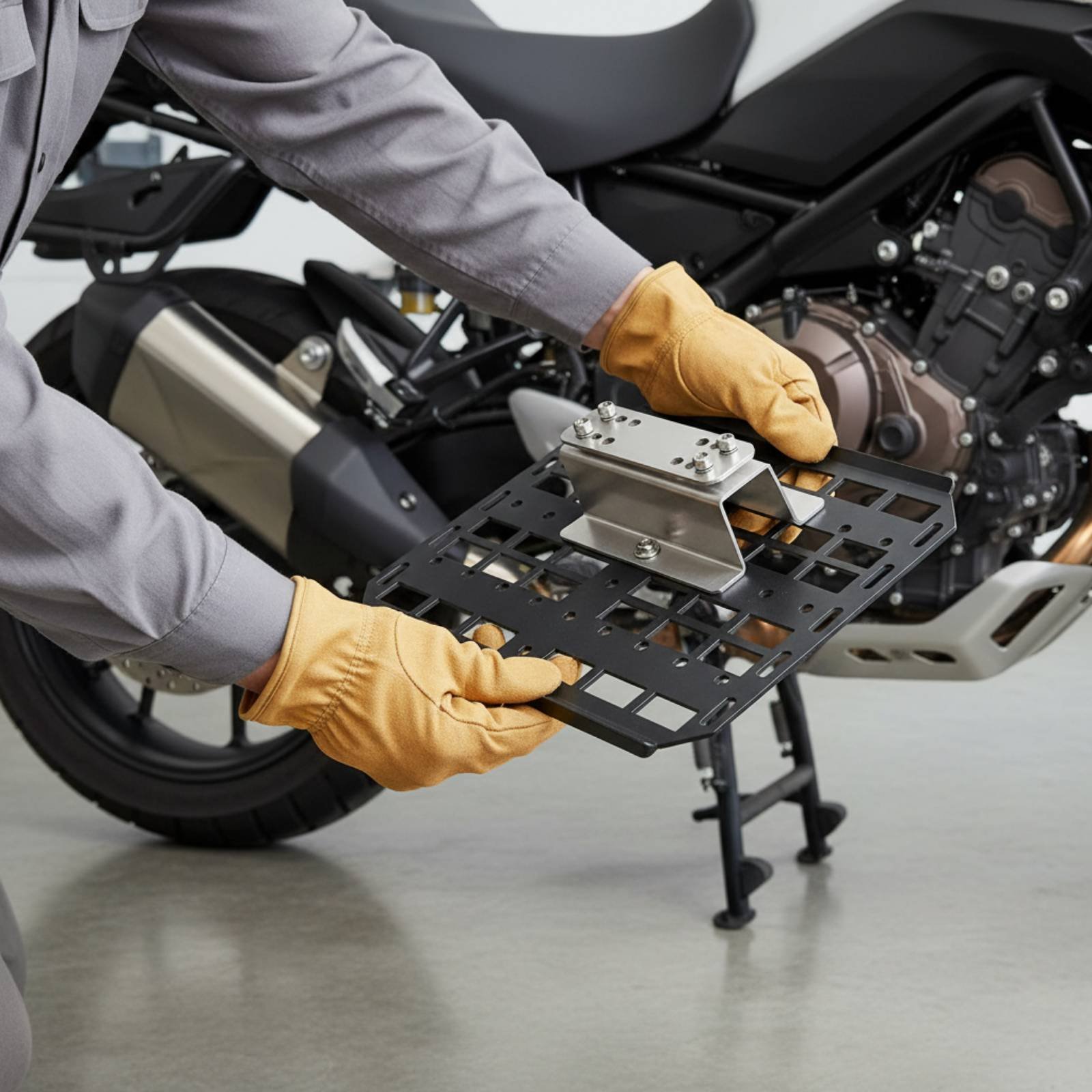 ที่แขวนกล่องข้างมอเตอร์ไซค์ แบ - Motorcycle Gear Hanger บทวิจารณ์และราคา