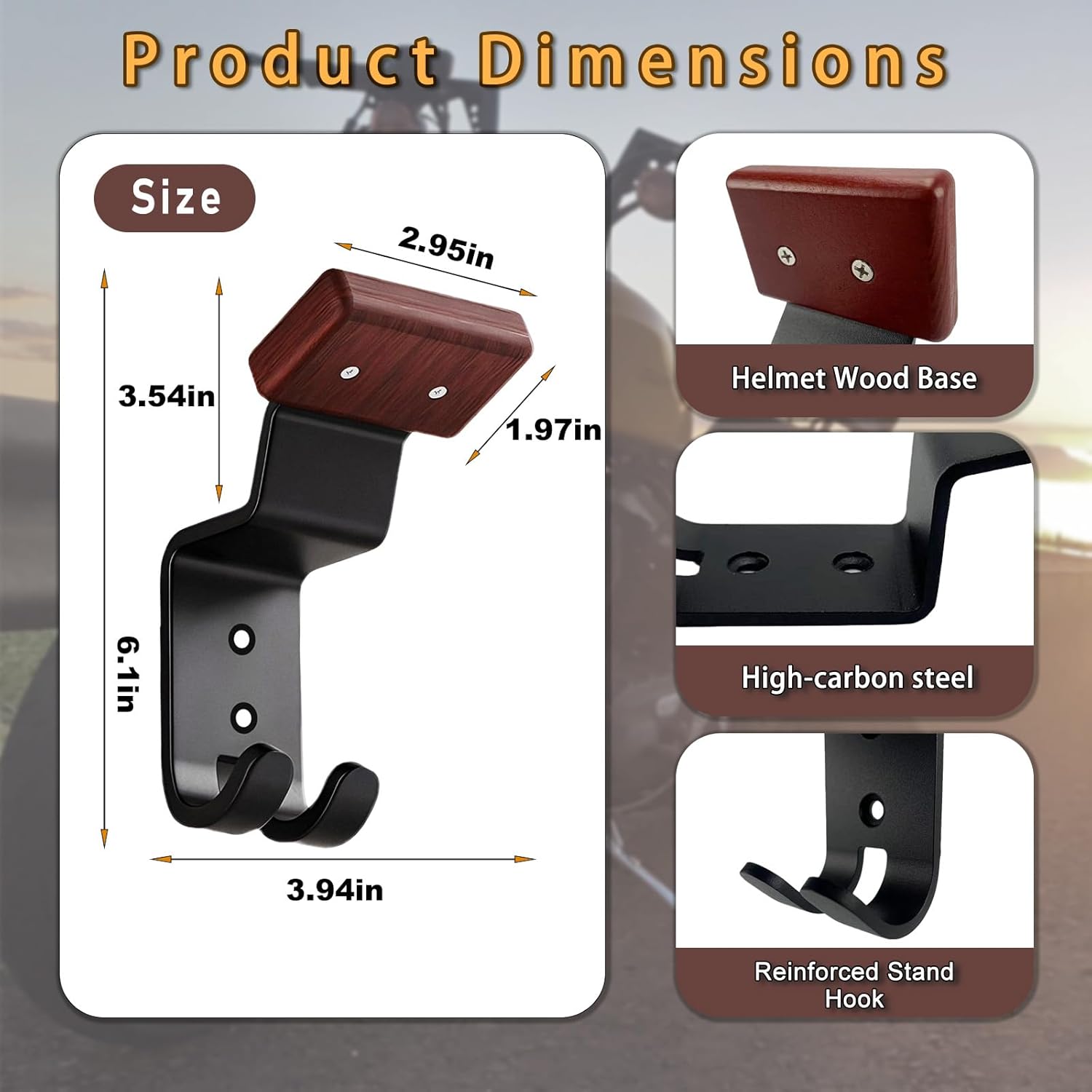 ที่แขวนหมวกกันน็อคมอเตอร์ไซค์แ - Motorcycle Gear Hanger บทวิจารณ์และราคา
